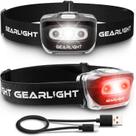 Farol GearLight S500 USB recarregável pacote com 2 para acampar Farol GearLight S500 USB recarregável pacote com 2 para acampar