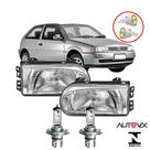 Farol gol g2 1995 - 1999 masc crom com lâmpadas halógenas