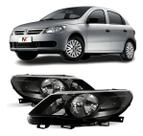 Farol Gol Saveiro G5 2008 Á 2013 Máscara Negra Direito Farol Gol Saveiro G5 2008 Á 2013 Máscara Negra Direito