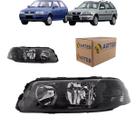 Farol gol saveiro parati g3 1999 2000 2001 2002 2003 2004 2005 mascara negra esquerdo