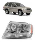 Farol Grand Cherokee 1999 A 2001 Cromado Farol Grand Cherokee 1999 A 2001 Cromado