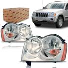 Farol Grand Cherokee 2005 2006 2007 Cromado TYC Farol Grand Cherokee 2005 2006 2007 Cromado TYC