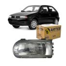 Farol H4 Mascara Cinza G2 Lado Esquerdo Arteb Volkswagen Gol 1995 A 2003 160199