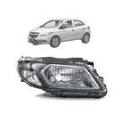Farol H4 Moldura Fumê Onix 2012-2018 Lado Direito Arteb