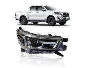Farol Hilux 2021 Com LED Lado Direito BapImports