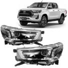 Farol Hilux Srx 2021 2022 2023 Com Led Cromado Envio Rapido