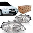 Farol Honda Civic 1999 2000 Cromado