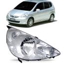 Farol Honda Fit 2003 A 2008 Cromado
