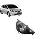 Farol Honda Fit 2003 a 2008 Mascara Negra Lado Direito