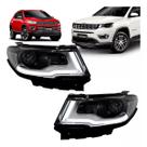 Farol Jeep Compass 2017 2018 2019 2020 2021 Com Led Farol Jeep Compass 2017 2018 2019 2020 2021 Com Led