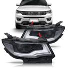 Farol jeep compass 2017 2018 eletrico com motor com led Farol jeep compass 2017 2018 eletrico com motor com led