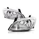 Farol Lado Esquerdo Direito Cromado Arteb Prisma celta Kit2281