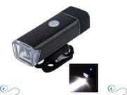 Farol lanterna led para bicicleta luz forte recarregável usb - Machfally