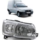 Farol Ld Fiorino Uno Mille Way Economy Furgao 2004 Ate 2013 Mascara Metalizada Usa H4