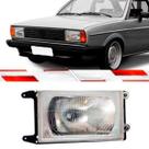Farol LE Gol Gt Ls Parati Voyage Saveiro Ate 1986 Lente de Vidro Carcaça de Metal