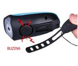 Farol Led De Bike Recarregável Usb Com Buzina 140db Ip65 - 2644 Farol Led De Bike Recarregável Usb Com Buzina 140db Ip65 - 2644