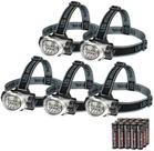 Farol LED EverBrite, pacote com 5, 4 modos de iluminação, baterias