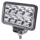 Farol Led Retangular 24W 10,16 CM 12V 24V 6500K LED8 SMD *3W