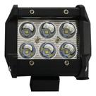 Farol Led Retangular Universal 12v E 24v 6000k - 6 Leds Farol Led Retangular Universal 12v E 24v 6000k - 6 Leds