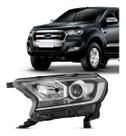 Farol Manual / Elétrico Ranger 2016 A 2019 Pisca Cristal