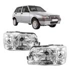 Farol Mascara Fundo Cromado Fiat Uno Mille Fiorino Pitbull 2004 2005 2006 2007 2008 2009 2010 2011 2012 2013