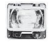 Farol MB O370 Cara Preto 1983 Ate 1988 Ld Alto Baixo Com Moldura Cromado Completo Usa Lampada H4