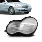 Farol Mercedes C180 C200 2001 2002 2003 2004 2005 2006 Lente Raiada
