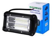 Farol Milha Auxiliar 24led 72w 9v60v Retangulo Offroad 6500k Farol Milha Auxiliar 24led 72w 9v60v Retangulo Offroad 6500k
