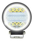 Farol Milha Auxiliar 72w Angel Eyes Strobo Redondo Branco