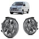 Farol Milha Auxiliar H1 Van 2000 2001 2002 Lente Lisa Vidro Carcaça Cinza