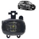 Farol Milha Auxiliar Kicks 2021 2022 2023 2024 Led Lente Lisa Acrílico Carcaça Preta
