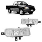 Farol Milha Auxiliar S10 Blazer 1995 1996 1997 1998 Cristal Lisa Vidro Carcaça Preta