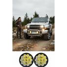 Farol Milha Mini 42W LED 9-36V Redondo Branco Frio (Kit 2)