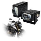 Farol Milha Mini Led 6500k Com Strobo 30w Bicolor Stallion