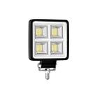 Farol milha quadrado 64 LED 192W 10/30V Temperatura de cor 6000K A12,7cmX L10,7cmX E3,8cm