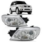 Farol mitsubishi airtrek 2004 á 2008 pajero tr4 2010 á 2014 cromado