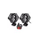 Farol Moto Auxiliar Led Branca Modo Aceso Strobo 12v 30W 6000k KP-MT03