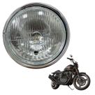 Farol Moto Completo Segurança Compativel CB500 Aro Cromado 1998 A 2004 Eficiente