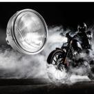 Farol Moto Design Moderno Completo Compativel CB500 Aro Cromado 1998 A 2004
