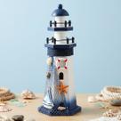 Farol Náutico Barco Marítimo Decoração Casa Praia Mar 27cm