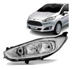 Farol new fiesta 2012 2013 2014 2015 2016 cromado lado esquerdo Farol new fiesta 2012 2013 2014 2015 2016 cromado lado esquerdo