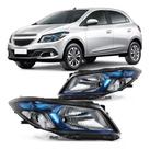 Farol Onix 2013 2014 2015 2016 2017 2018 2019 Moldura Azul