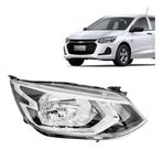 Farol Onix 2020 2021 2022 Manual Cromado Sem Led