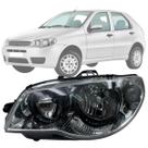 Farol palio 2004 a 11 máscara cromada aro preto ld esquerdo Farol palio 2004 a 11 máscara cromada aro preto ld esquerdo
