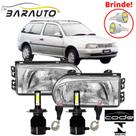 Farol parati g2 1995 até 1999 masc cromado super led code