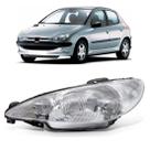 Farol Peugeot 206 1998 1999 2000 A 2003 Foco Simples Raiado