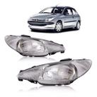 Farol Peugeot 206 98 99 00 01 02 03 Foco Simples Lente Frisda Lado Direito Regulagem Elétrica Sem Motor Marca Tyc