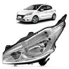 Farol Peugeot 208 2012 A 2016 Manual Cromado S/led