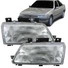 Farol Peugeot 405 1995 1996 Foco Simples Cromado