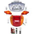 Farol + Piscas + Lanterna Biz 100 Até 2005 Com Lampadas.